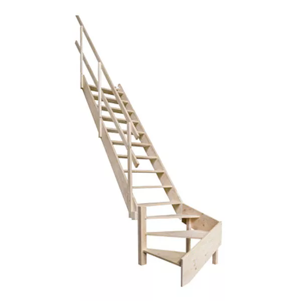 viertelgewendelte Treppelinks